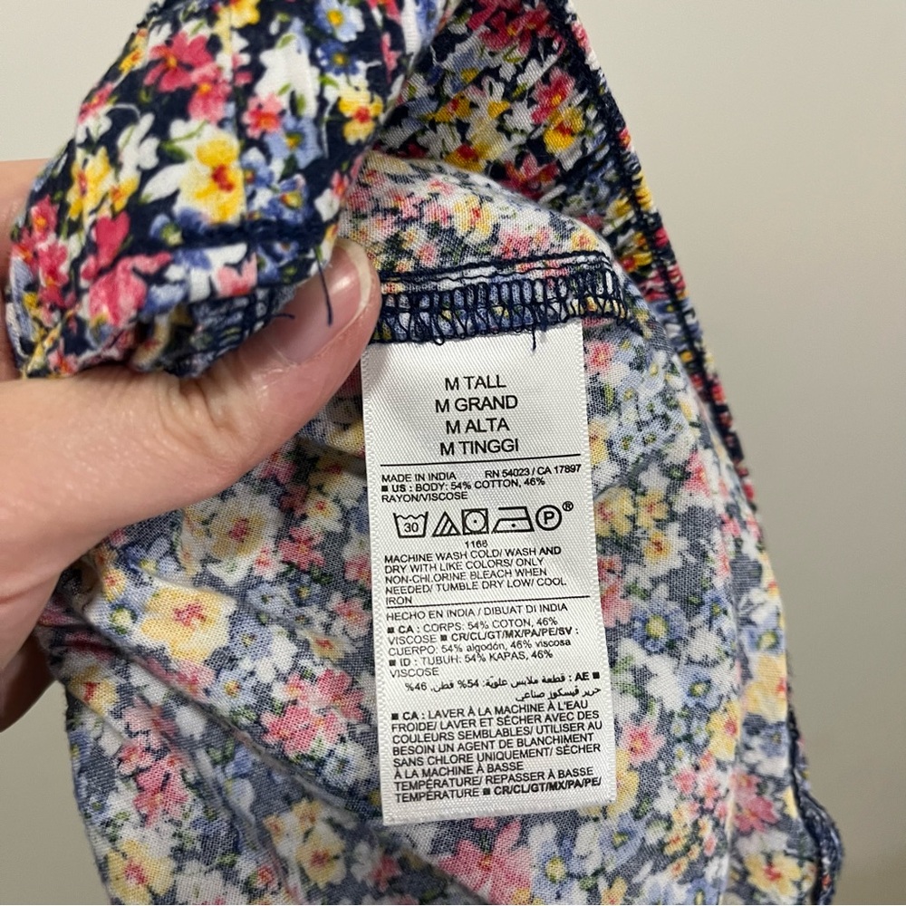 Old Navy Tiered Ditsy Floral Maxi Midi Skirt Sz M Tall Prairiecore Cottagecore - Picture 3 of 13